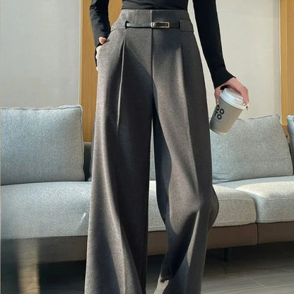 Pantalon Taille Haute Femme - WideChic™