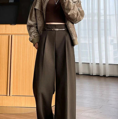 Pantalon Taille Haute Femme - WideChic™