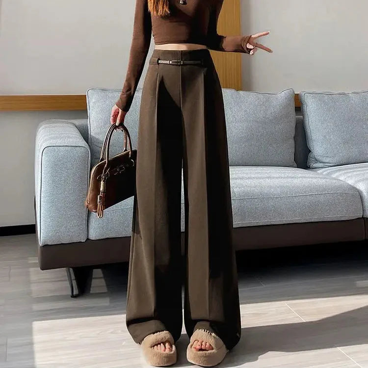 Pantalon Taille Haute Femme - WideChic™